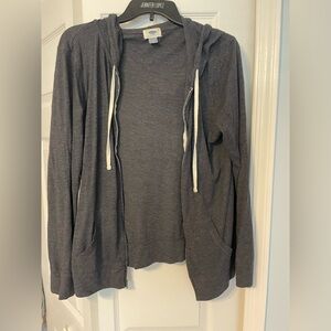 Old Navy Charcoal Women's Zip Up Hoodie Jacket